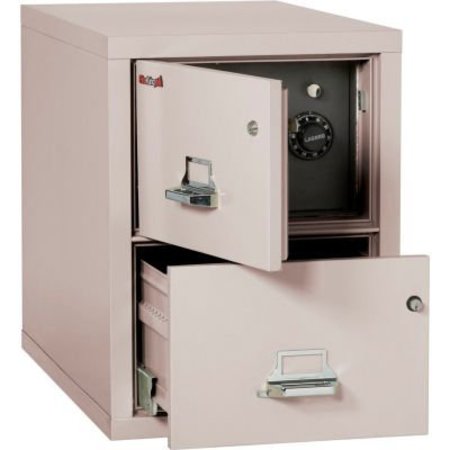 FIRE KING Fireking Fireproof 2 Drawer Vertical Safe-In-File Legal 20-13/16"Wx31-9/16"Dx27-3/4"H Platinum 2-2131-CPLSF